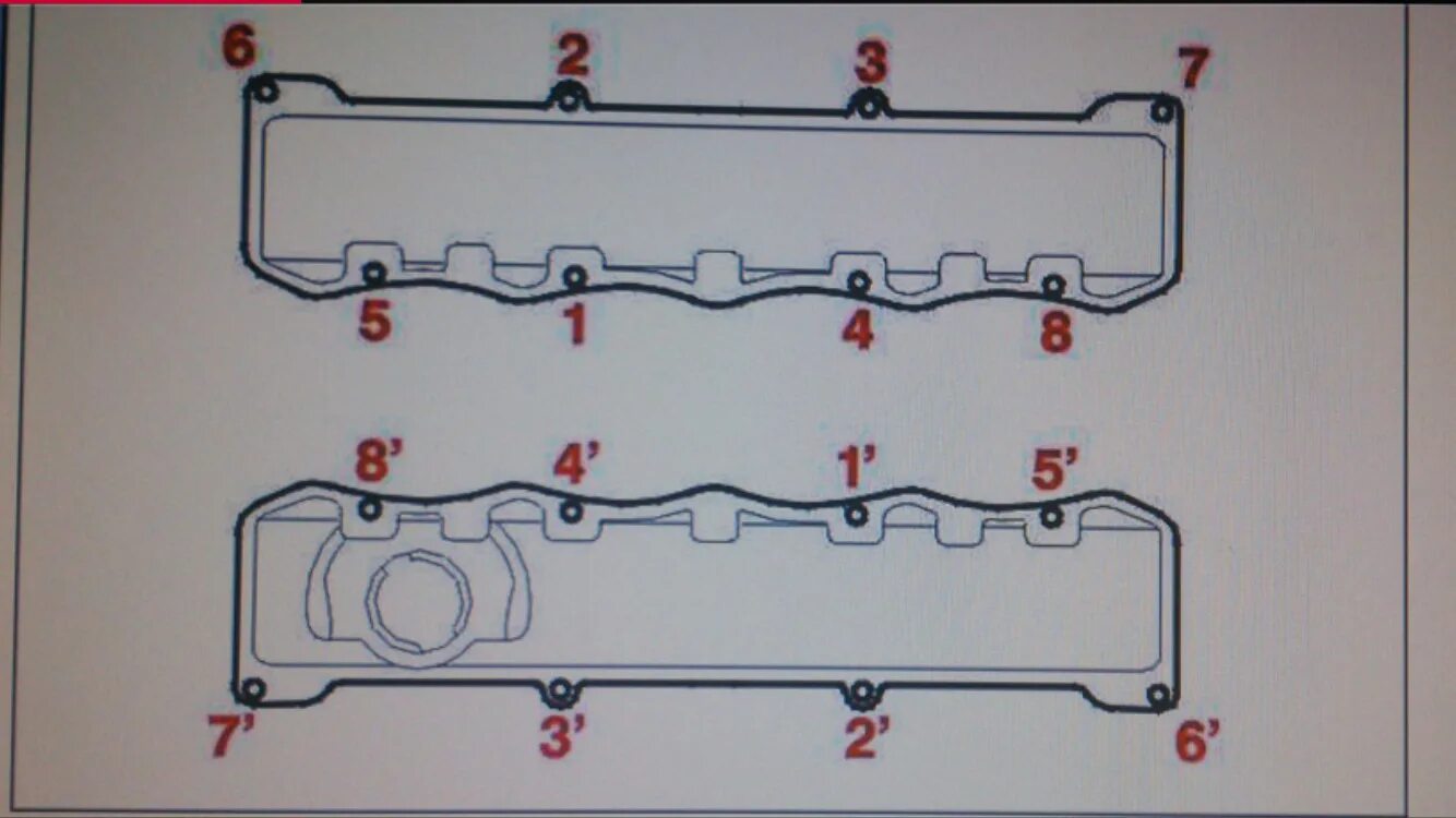 Порядок затяжки болтов клапанной крышки ваз Замена прокладки клапанной крышки - Citroen C4 L, 1,6 л, 2013 года своими руками