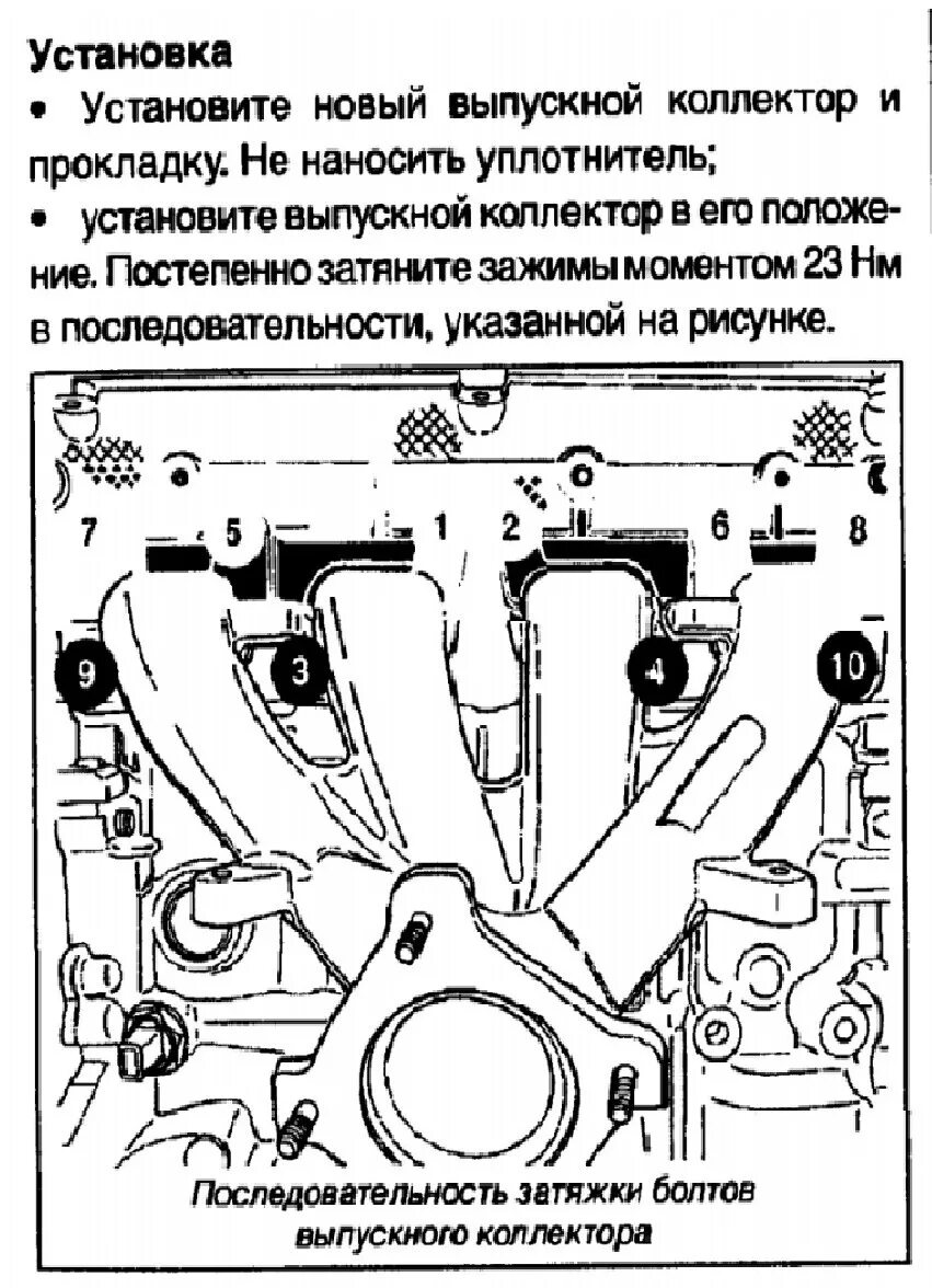 Порядок затяжки болтов коллектора 115000км. Ремонт выхлопной системы. Часть 2. Выпускной коллектор СтингерСПОРТ. -