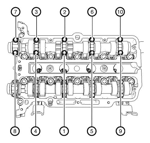 Порядок затяжки болтов на распредвале шевроле лачетти Информация по обслуживанию