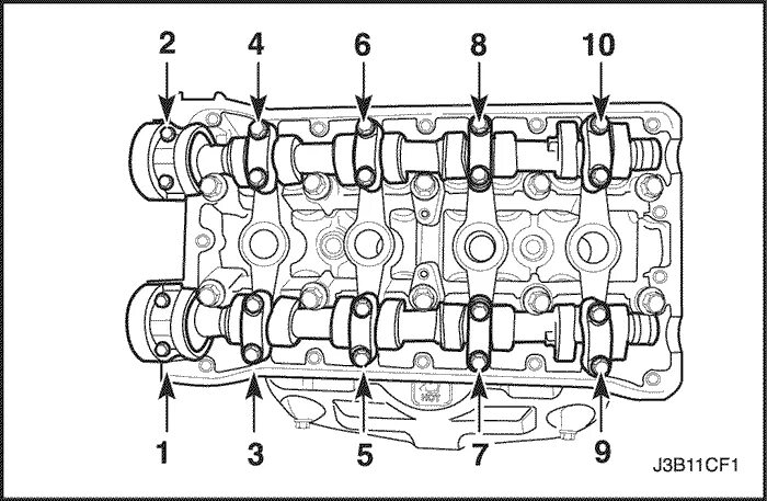 Порядок затяжки болтов на распредвале шевроле лачетти Service Manual2006 Nubira-Lacetti MAINTENANCE AND REPAIR