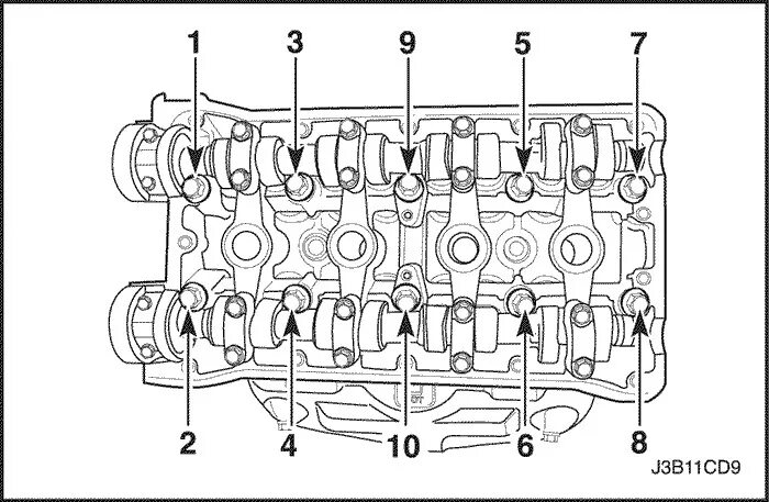 Порядок затяжки болтов нексия Капитальный ремонт двигателя f16d3. Частичная разборка. Снятие ГБЦ - Chevrolet L