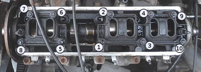 Порядок затяжки болтов распредвала ваз Ремонт блока цилиндров! - Lada 21112, 1,6 л, 2006 года своими руками DRIVE2