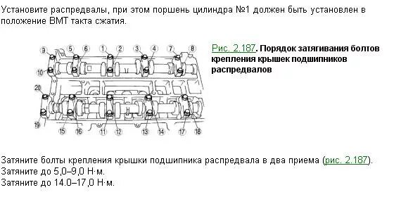 Порядок затяжки болтов распредвала змз 406 Миникапиталка дюратек 2.0 - Ford Mondeo III, 2 л, 2003 года своими руками DRIVE2