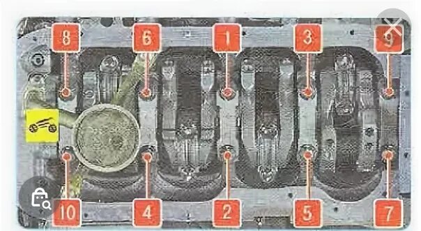 Порядок затяжки болтов ваз 2108 Момент затяжки 2108 коленвал