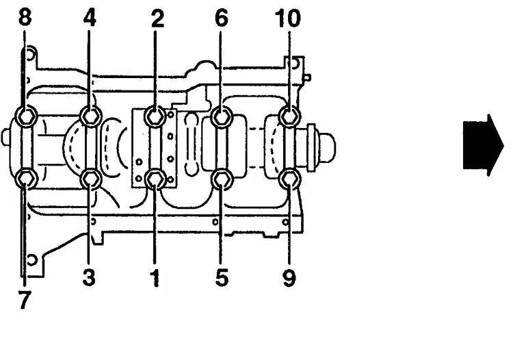 Порядок затяжки бугелей коленвала змз 405 Nissan Sunny Коленвал