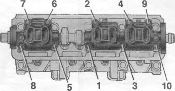 Порядок затяжки гбц 2108 8 клапанов Ваз 2109 гбц схема - фото - АвтоМастер Инфо