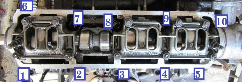 Порядок затяжки гбц 2108 8 клапанов Пошаговая замена прокладки головки блока цилиндров ВАЗ 2109 и другое