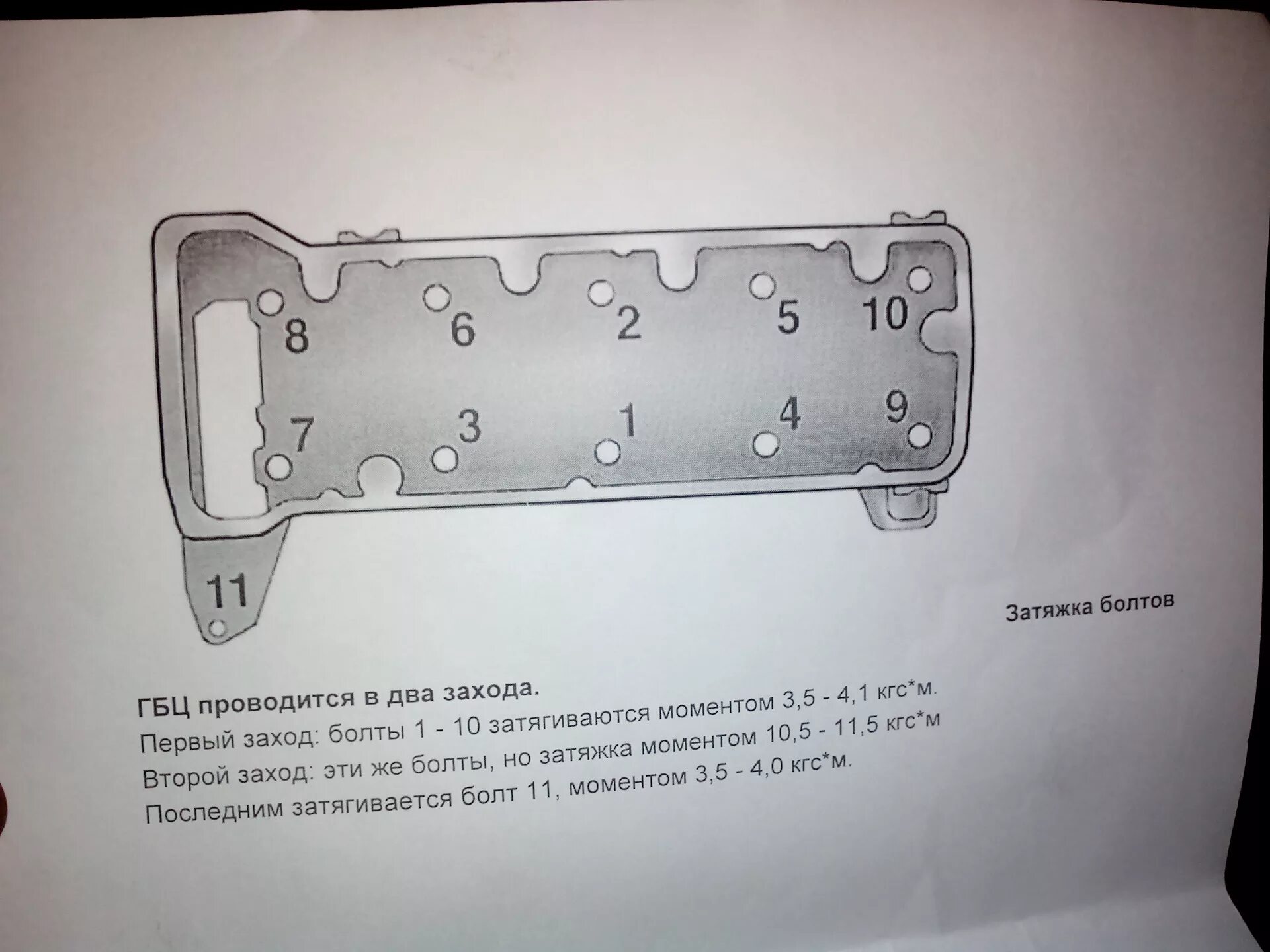 Порядок затяжки гбц 2108 момент затяжки Ваз 2121 как затянуть головку 59 фото - KubZap.ru