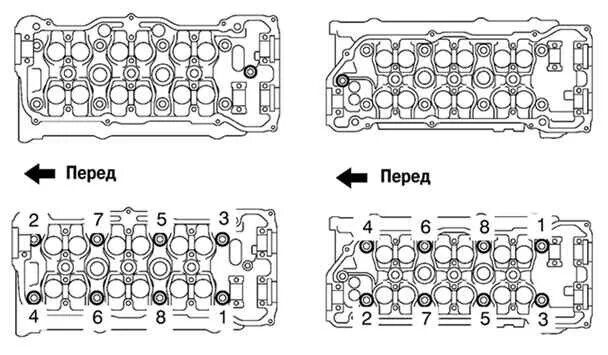 Порядок затяжки гбц 3s fe двигатель Ремонт Тойота Камри : Установка головки блока цилиндров Toyota Camry