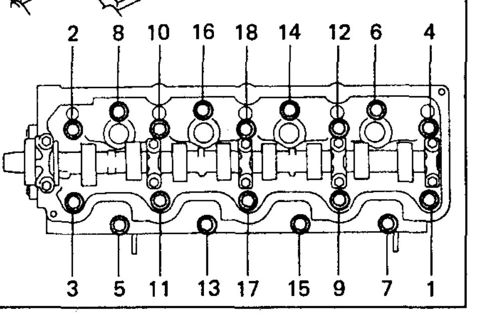 Порядок затяжки гбц 4g18 Замена ГБЦ - Toyota Hilux Surf (2G), 2,4 л, 1990 года своими руками DRIVE2