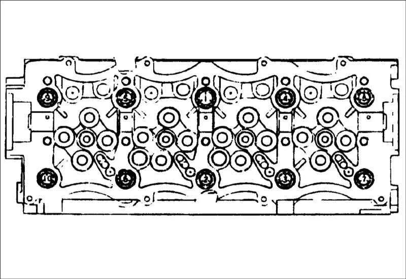 Порядок затяжки гбц акцент 16 Ремонт и обслуживание Hyundai Elantra XD (J3) - Ремонт головки цилиндров ** 2000