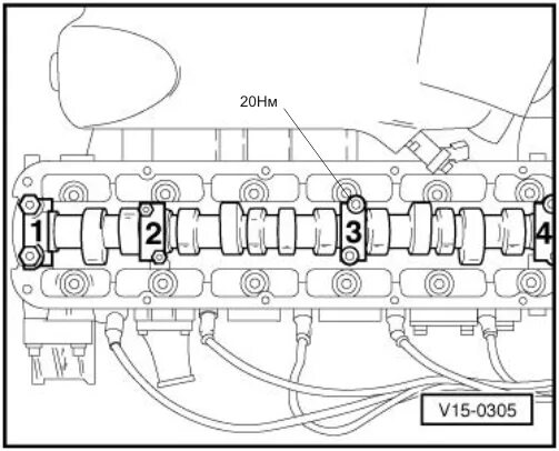 Порядок затяжки гбц ауди 80 Ауди 80 затяжка распредвала LkbAuto.ru