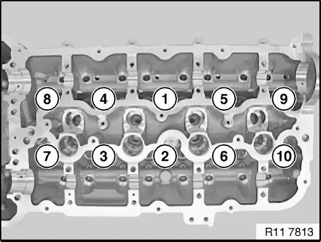 Порядок затяжки гбц бмв n 20 11 12 729 Проверка головки блока цилиндров на герметичность (N63 гибрид)