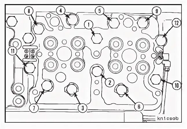 Порядок затяжки гбц cummins 2.8 Cummins N14 - Cylinder Heads - Installation - Diesel Engines Troubleshooting