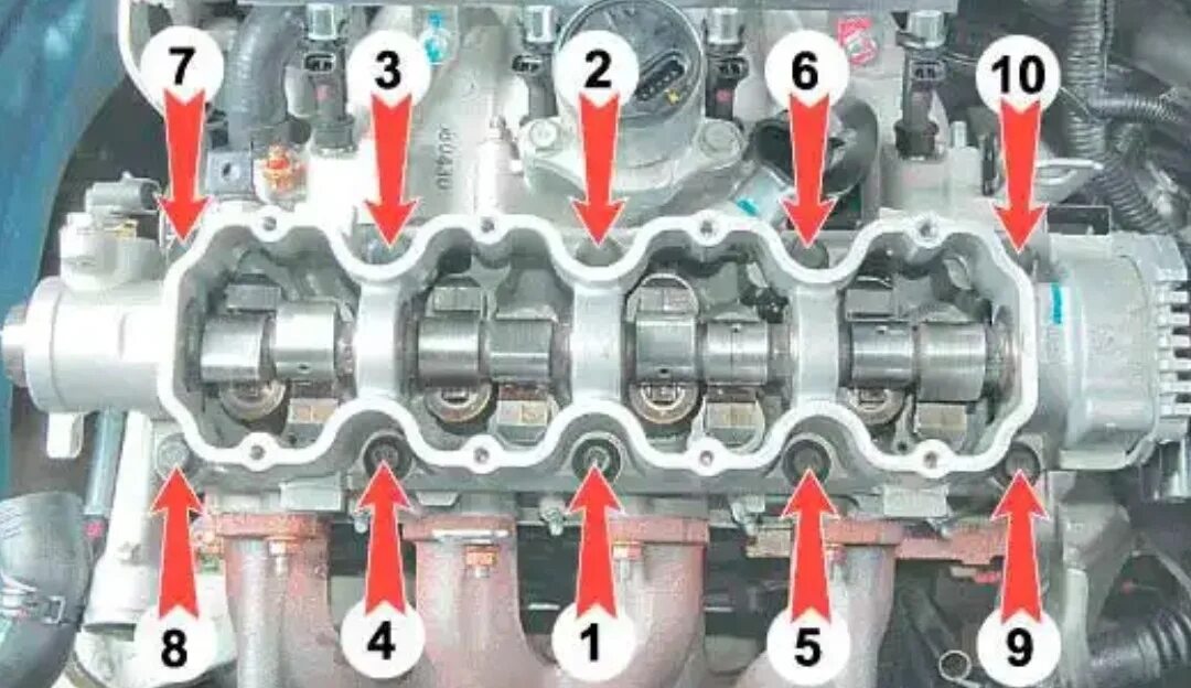 Порядок затяжки гбц daewoo nexia Замена прокладки ГБЦ - Daewoo Nexia, 1,5 л, 2003 года поломка DRIVE2