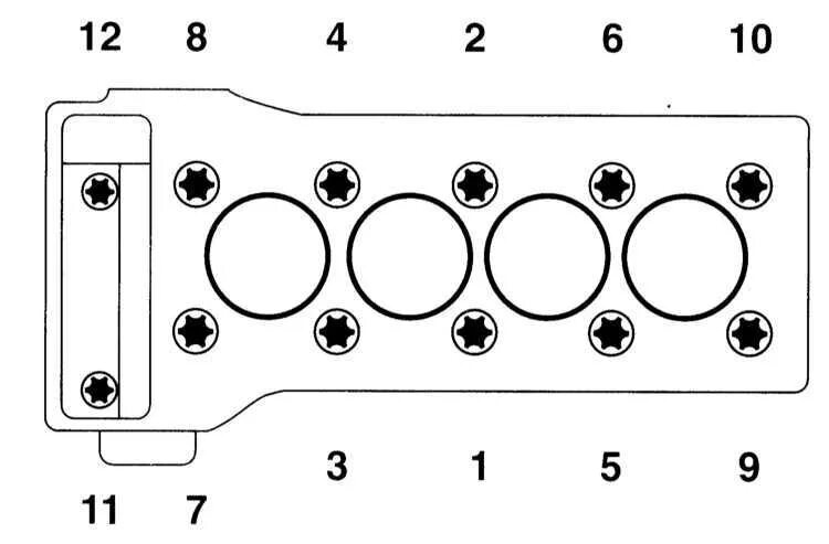 Порядок затяжки гбц двигателя 102 мерседес Ремонт Мерседес 203 : Снятие и установка головки цилиндров Mercedes W203