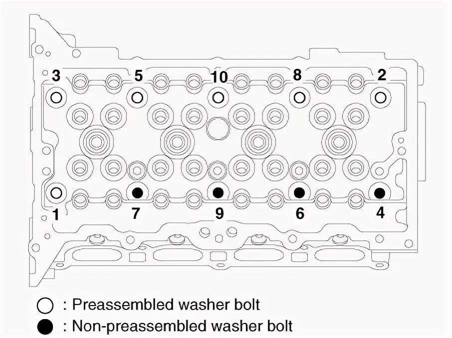 Порядок затяжки гбц элантра xd 1.6 Kia Optima - Cylinder Head - Cylinder Head Assembly