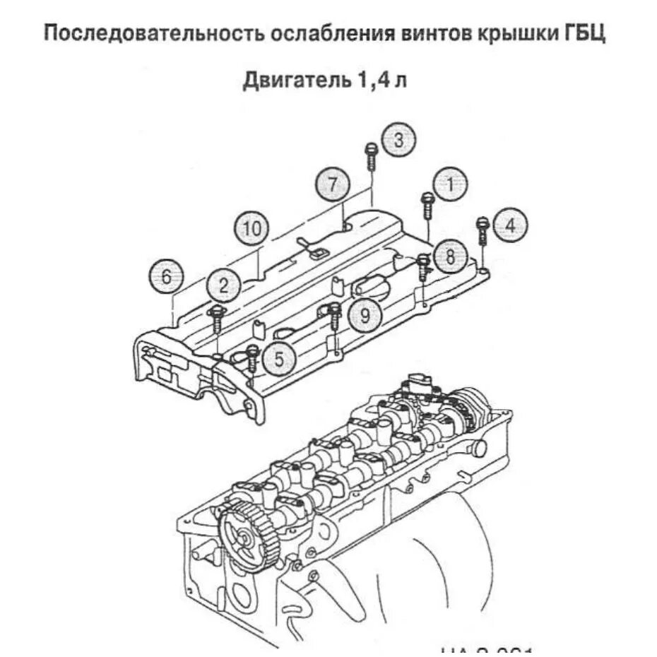 Порядок затяжки гбц гетц 1.4 Замена прокладки клапанной крышки и сальников свечных колодцев - Hyundai Accent 