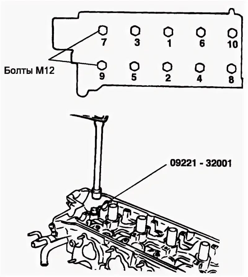 Порядок затяжки гбц хендай акцент 12 клапанный Разборка, праверка і зборка галоўкі блока цыліндраў (Hyundai Matrix 2001-2010, б