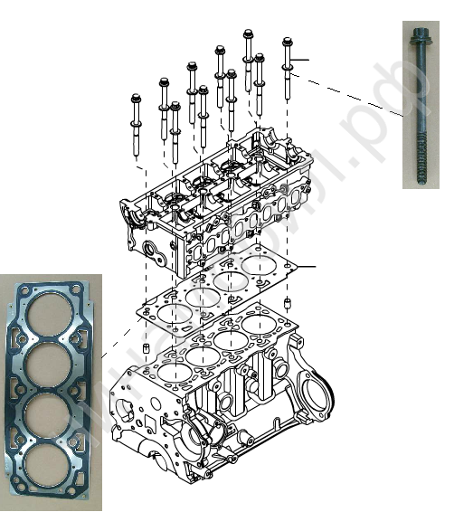 Порядок затяжки гбц ховер 2.4 бензин Прокладка головки блока Hover H5 Diesel 2.0
