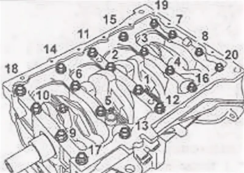 Порядок затяжки гбц jcb 3cx Engine assembly (Kia Ceed 1 2006-2012: Power unit: Diesel engine 1.6 l)