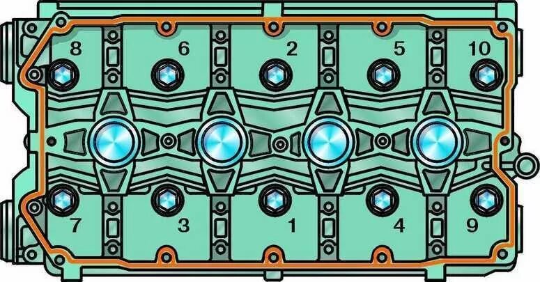 Порядок затяжки гбц к4м 16 клапанов Ремонт ГБЦ ваз 2112 V16 ( часть 1 ) - Lada 21120, 1,5 л, 2001 года поломка DRIVE