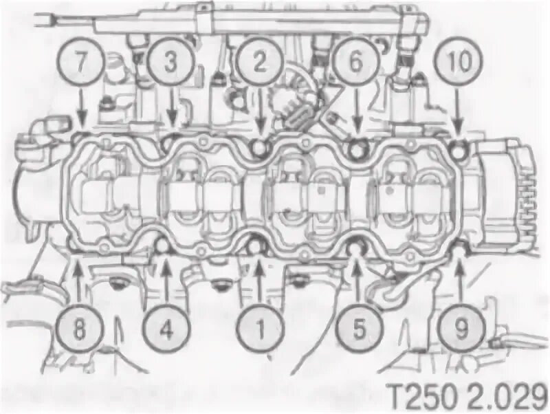 Порядок затяжки гбц ланос 8 клапанов Шевроле Авео Т250 2006-2011, бензин: Установка головки блока цилиндров (Двигател