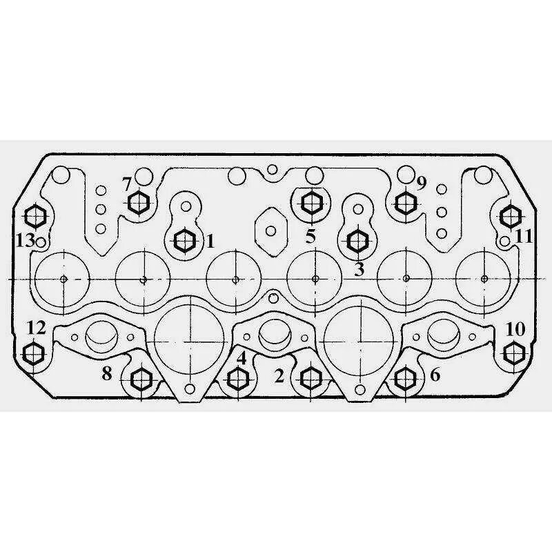 Порядок затяжки гбц мтз 1221 д 260 Заказать Головка блока цилиндров Д-260 (МТЗ-1221, МТЗ-1523, ТО-28) в Украине деш