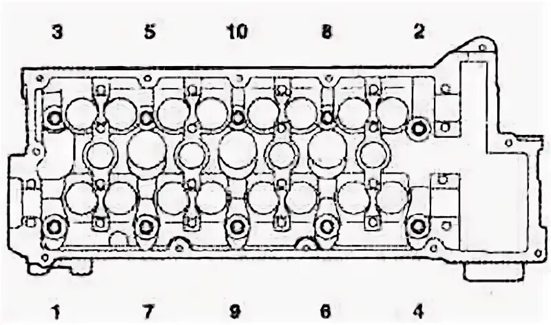 Порядок затяжки гбц на киа маджентис Check of a technical condition of a phase shifter of a head of the block of cyli