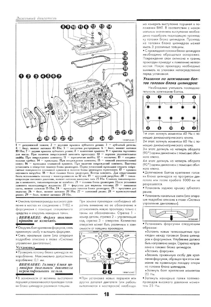 Порядок затяжки гбц ока 1111 Volkswagen Lupo (1998-2005) / Seat Arosa (1997-2005): двигатель. Характеристика,