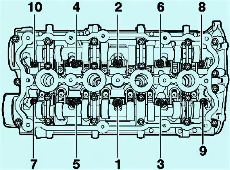 Порядок затяжки гбц пассат б3 1.8 Снятие и установка ГБЦ VW Passat B6