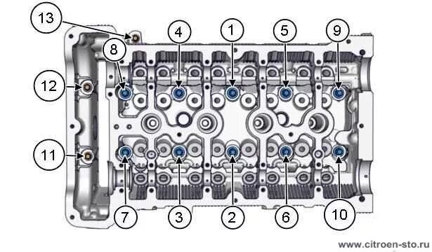 Порядок затяжки гбц пежо 206 Ситроен с4 порядок цилиндров - КарЛайн.ру