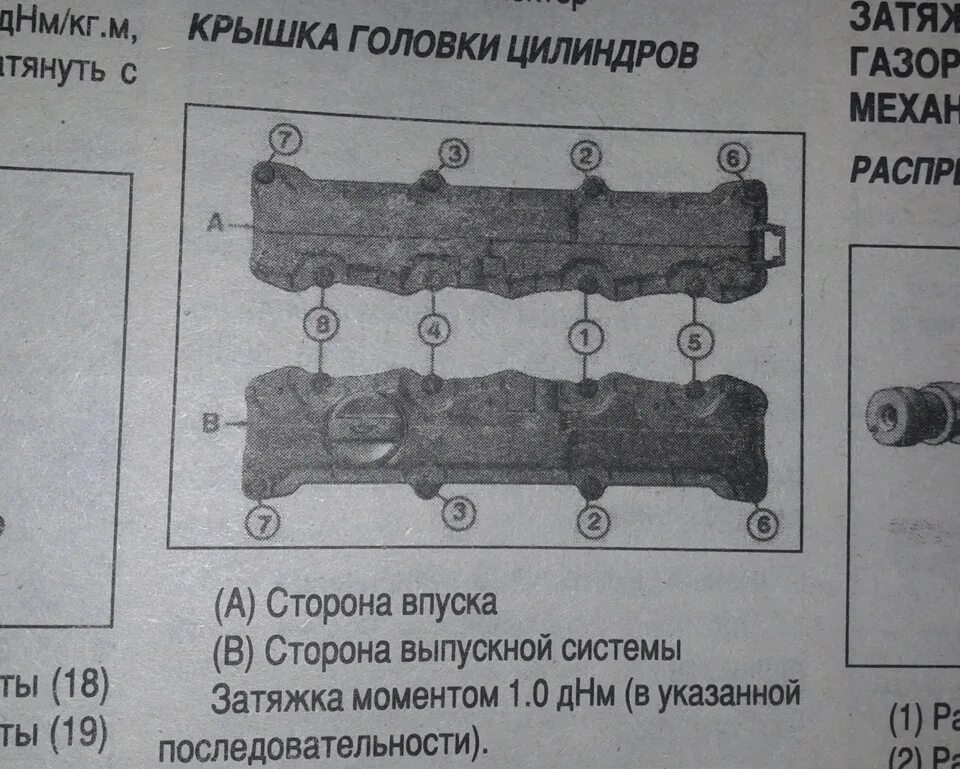 Порядок затяжки гбц пежо Прокладки клапанных крышек! Соц. опрос?! - Peugeot 307 SW, 1,6 л, 2006 года набл