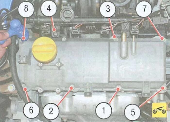 Порядок затяжки гбц рено логан 1.6 Осень. Опять сопли. - Renault Logan (1G), 1,4 л, 2010 года своими руками DRIVE2