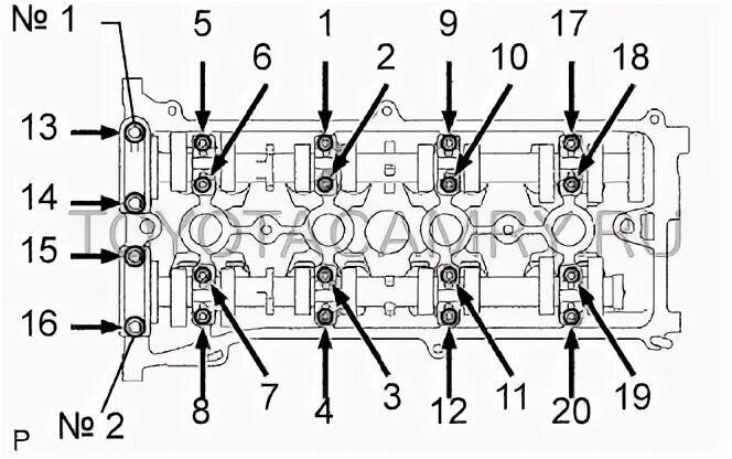 Cylinder head - installation (Kia Ceed 1 2006-2012: Power unit: Diesel engine 2.