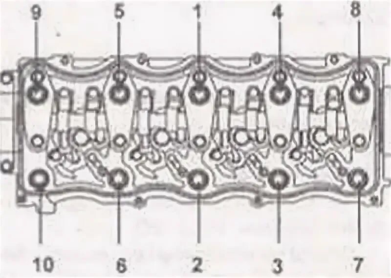 Порядок затяжки гбц santa fe 2.2 дизель Cylinder head - installation (Kia Ceed 1 2006-2012: Power unit: Diesel engine 2.