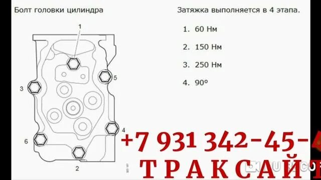 Порядок затяжки гбц скания Затяжка головок ГБЦ двигателя SCANIA - порядок, усилие - смотреть видео онлайн о