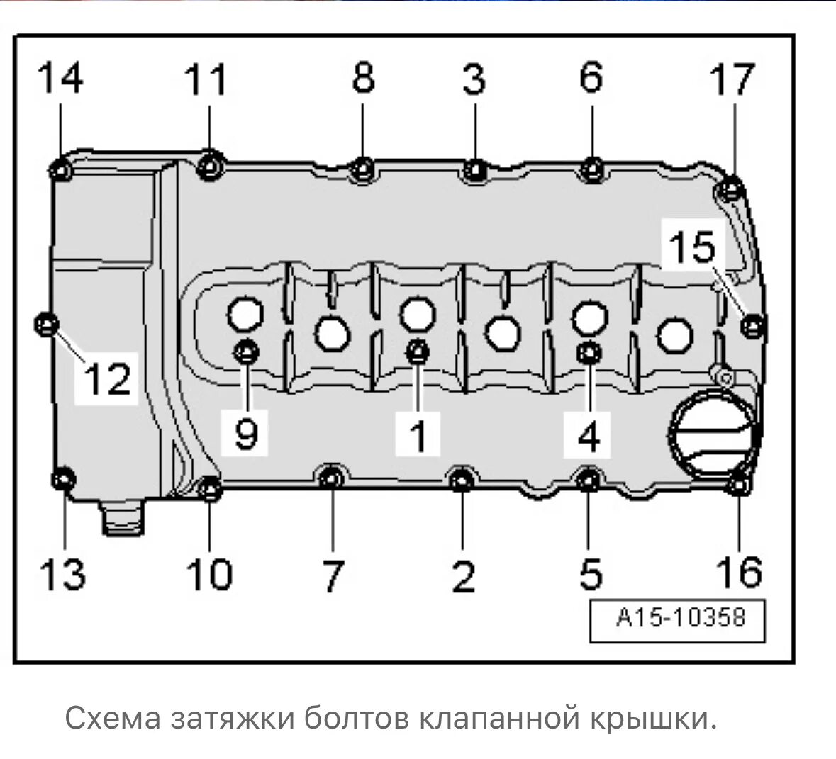 Порядок затяжки гбц туарег 3.2 Замена клапанной крышки - Volkswagen Touareg (2G), 3,6 л, 2015 года своими рукам