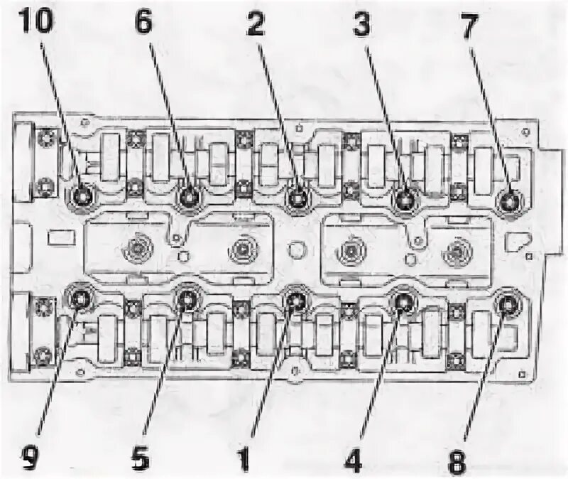 Порядок затяжки гбц z18xe Зняцце і ўстаноўка галоўкі блока цыліндраў (Опель Вектра С 2002-2008: Сілавы агр