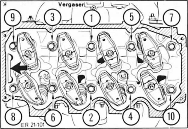 Порядок затяжки головки форд фокус 2 Картинки МОМЕНТЫ ЗАТЯЖКИ FORD FOCUS 2