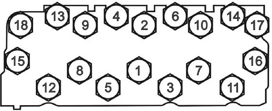Порядок затяжки головки газ 53 схема Порядок затягивания головки газ 53 LkbAuto.ru