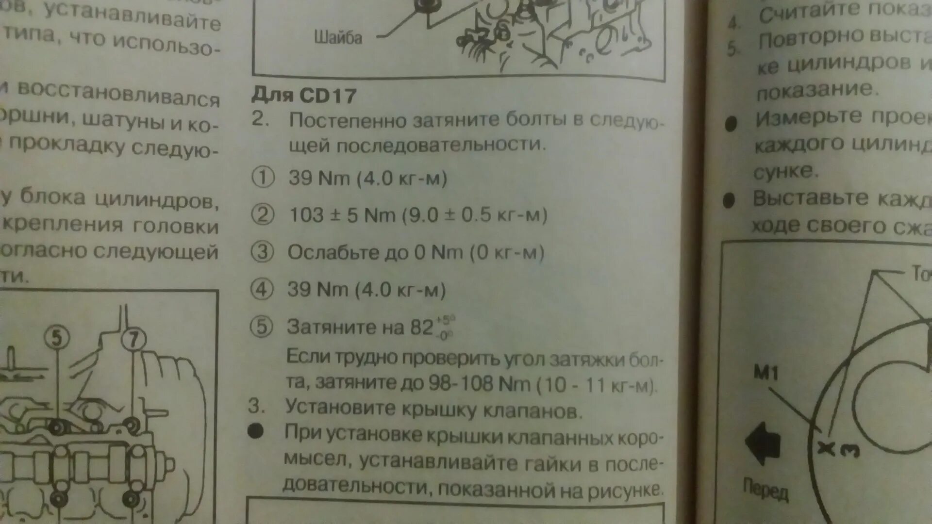 Порядок затяжки головки ниссан Летают головы. Замена прокладки ГБЦ - Nissan AD (Y10), 1,7 л, 1991 года своими р