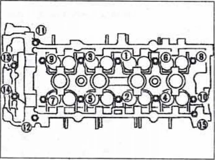 Порядок затяжки головки ниссан Автомобили с бензиновым двигателем GA16DE - Установка* - Неофициальный сайт Niss