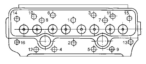 Порядок затяжки головки цилиндров д 240 Картинки БОЛТ ГБЦ Д 240
