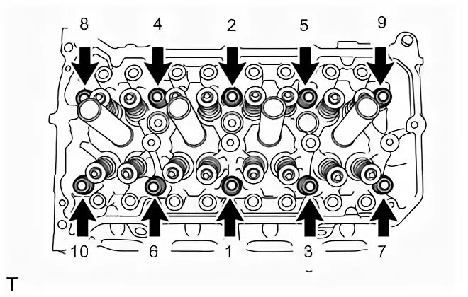 Порядок затяжки головки тойота ПРОКЛАДКА ГОЛОВКИ БЛОКА ЦИЛИНДРОВ
