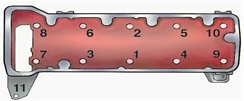 Порядок затяжки головки ваз 2106 схема Картинки ЗАТЯЖКА ГБЦ ВАЗ 2107 КАРБЮРАТОР