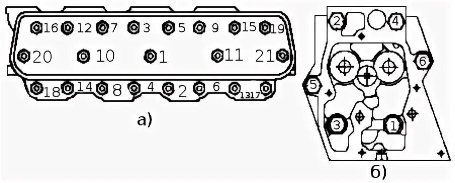 Порядок затяжки головки ямз 236 схема Крепление головок цилиндров