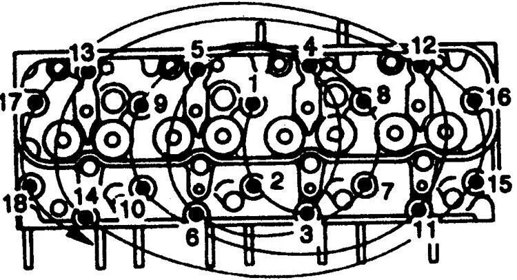 Порядок затяжки головки юмз 6 Ремонт Исузу Трупер : Головка блока цилиндров Isuzu Trooper