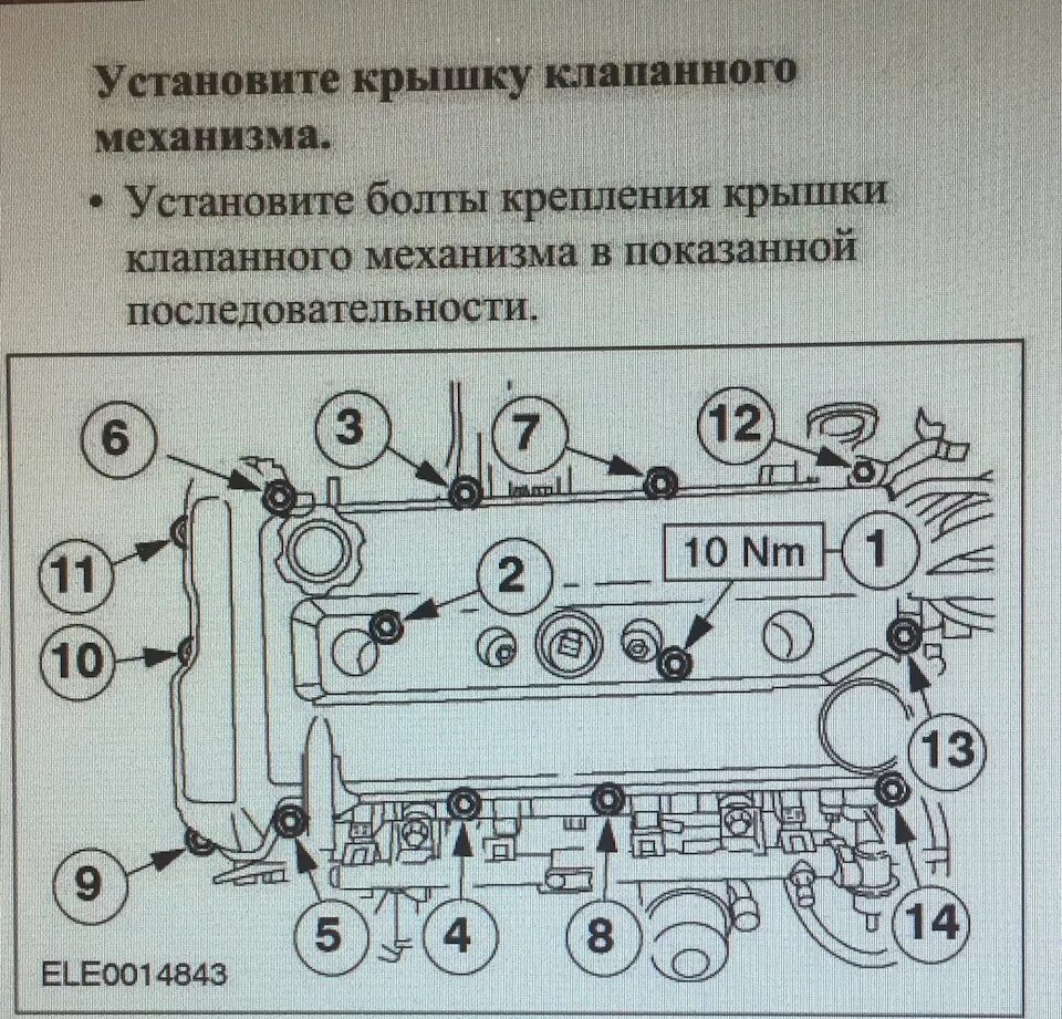 Порядок затяжки клапанной крышки Замена прокладки клапанной крышки+свечи+плановое замена масла - Ford Focus II Wa