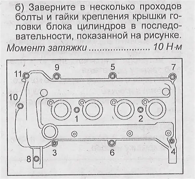 Порядок затяжки клапанной крышки 4zz fe Замена прокладки клапанной крышки, наконечников катушек, краткая - Toyota Prius 